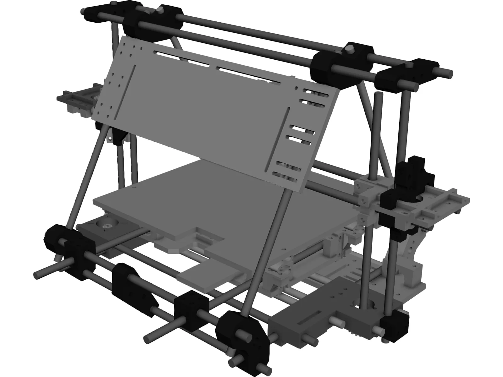 3D Printer 3D Model main preview