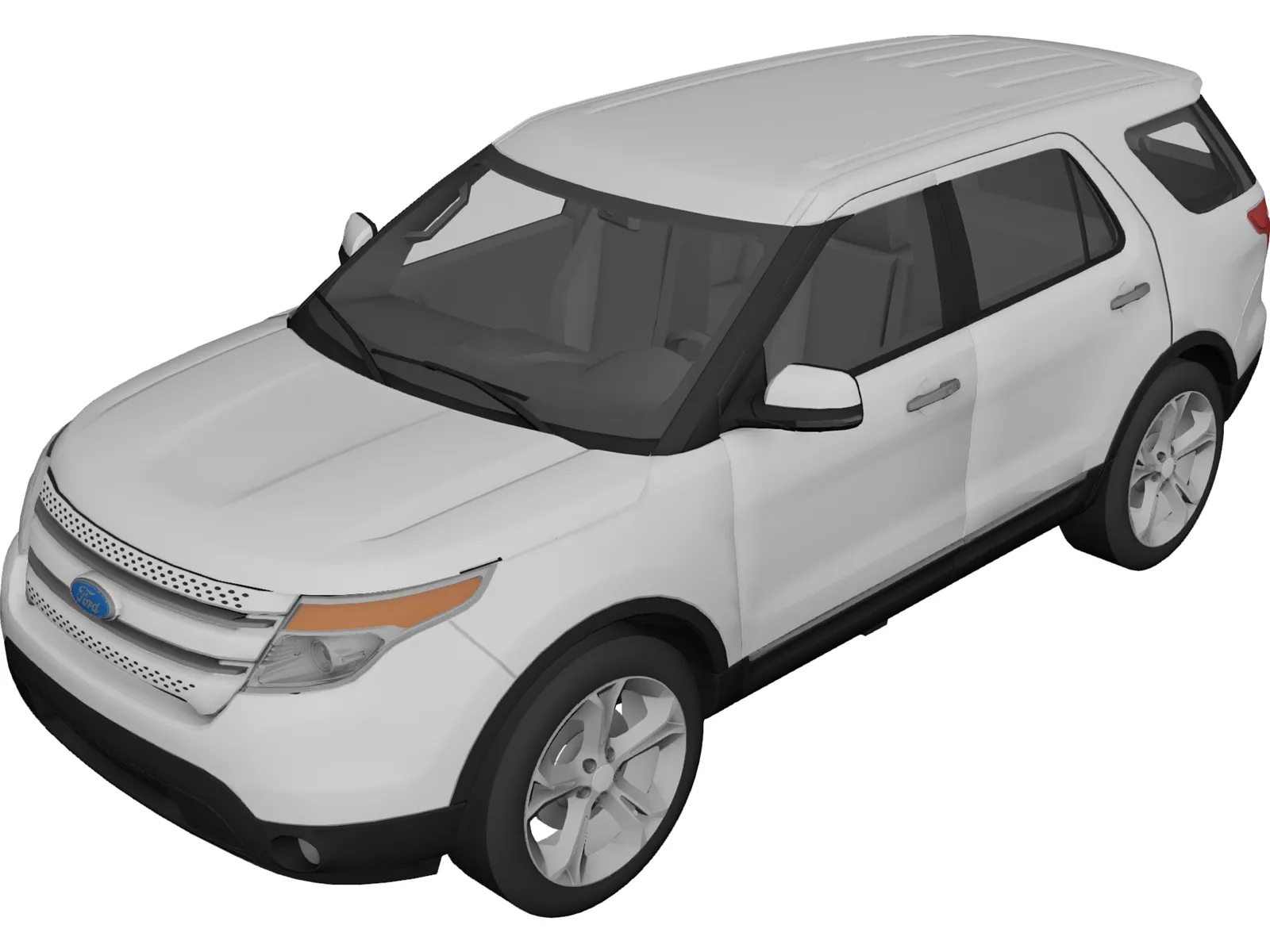 Ford Explorer (2011) 3D Model main preview