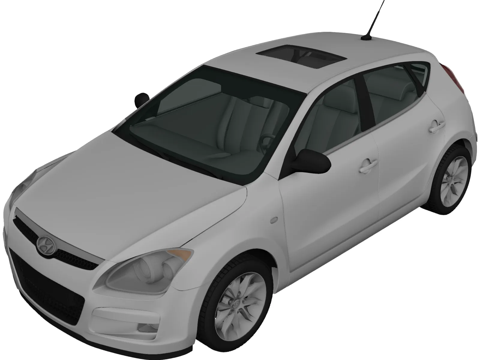 Hyundai i30 (2010) 3D Model main preview