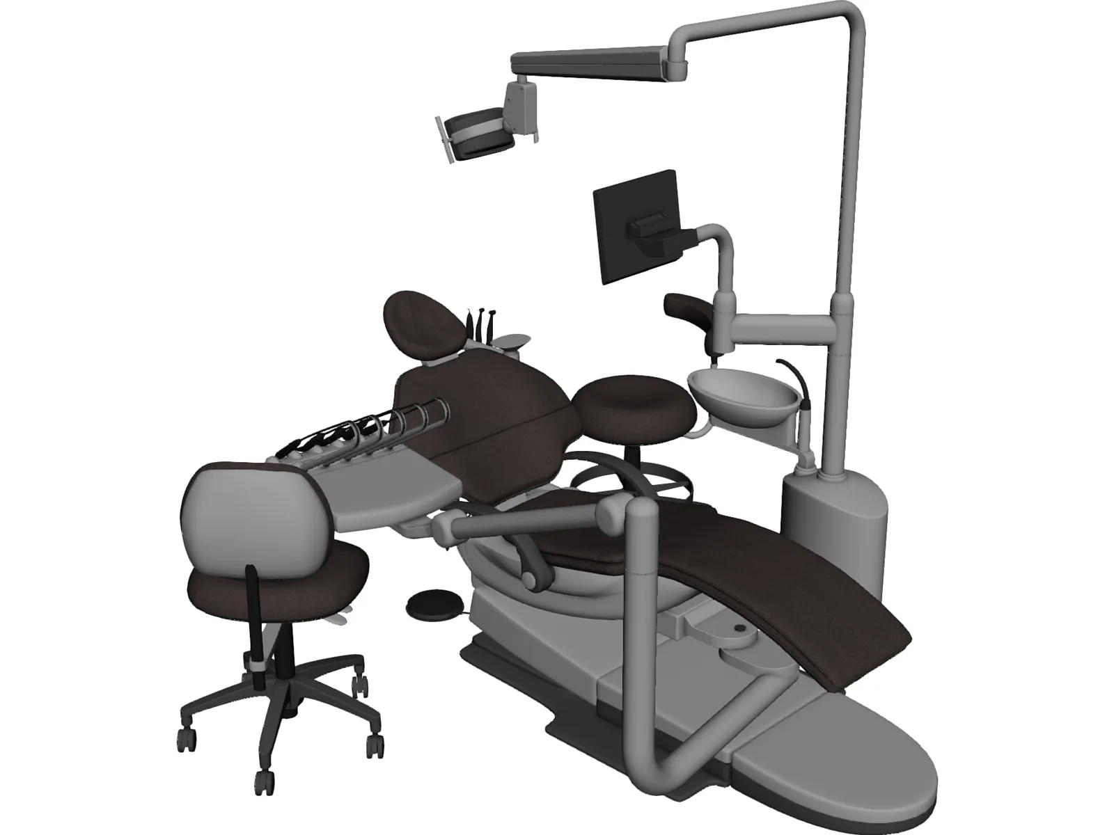 Dental Chairs 3D Model main preview
