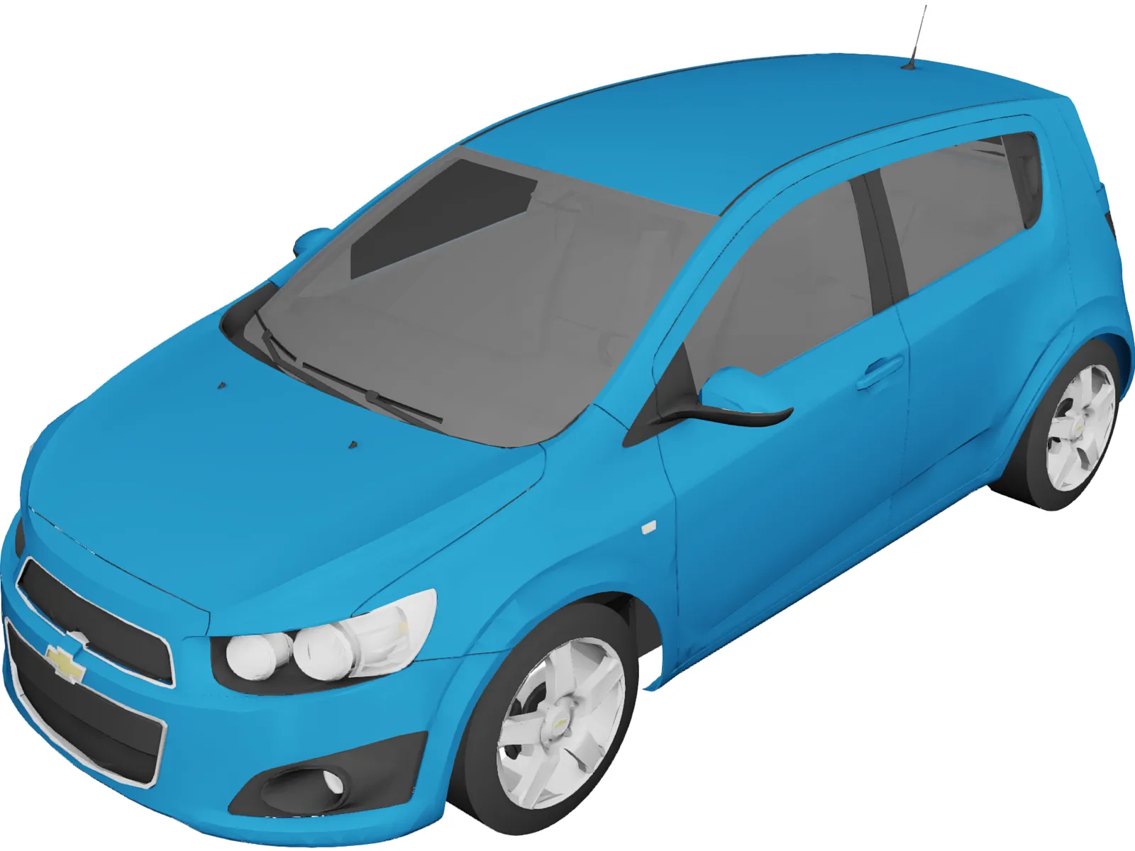 Chevrolet Aveo (2011) 3D Model main preview