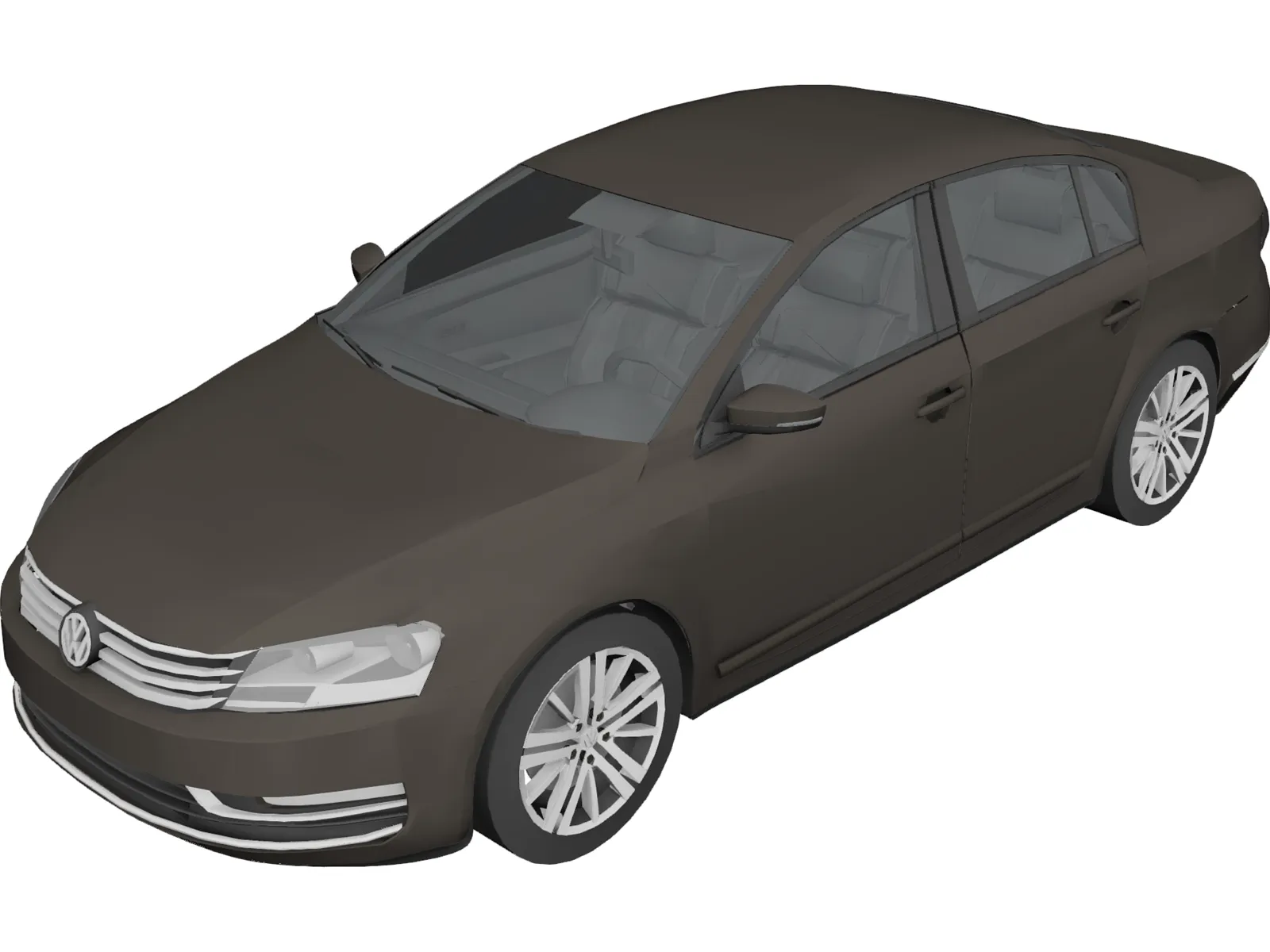 Volkswagen Passat (2011) 3D Model main preview