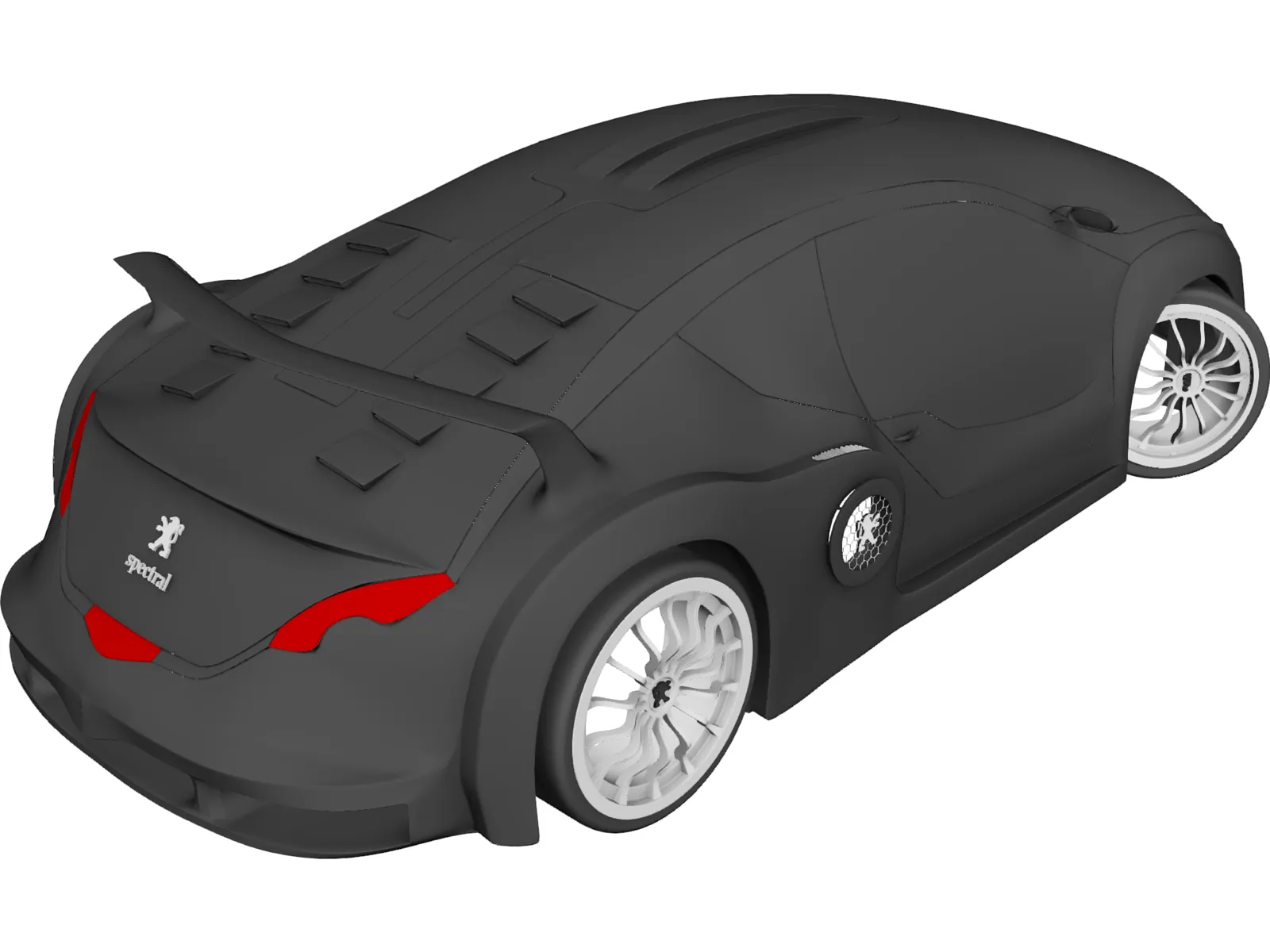 Peugeot Spectral Concept 3D Model main preview