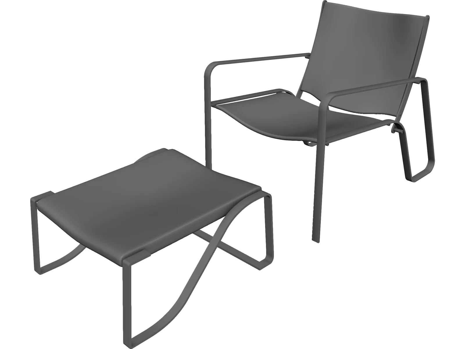Dalio Chair 3D Model main preview