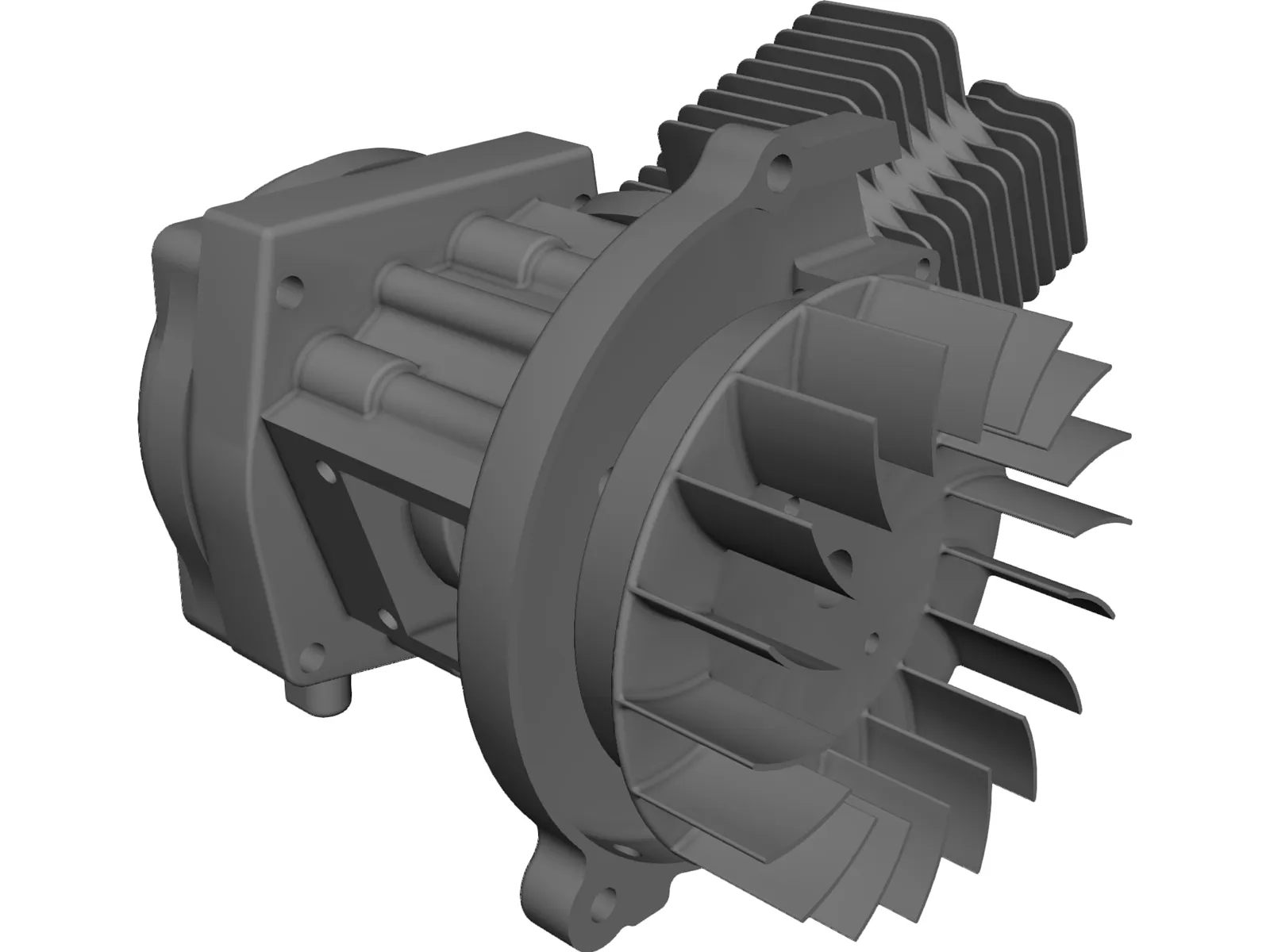 Zenoah G2D Engine 3D Model main preview