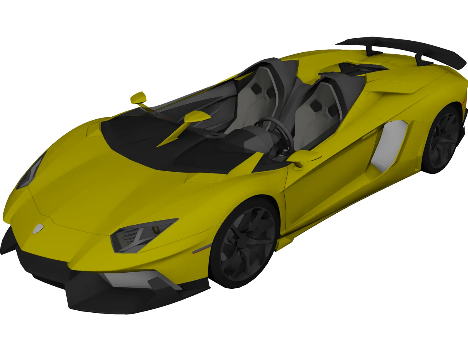 Lamborghini Aventador J Roadster 3D Model main preview