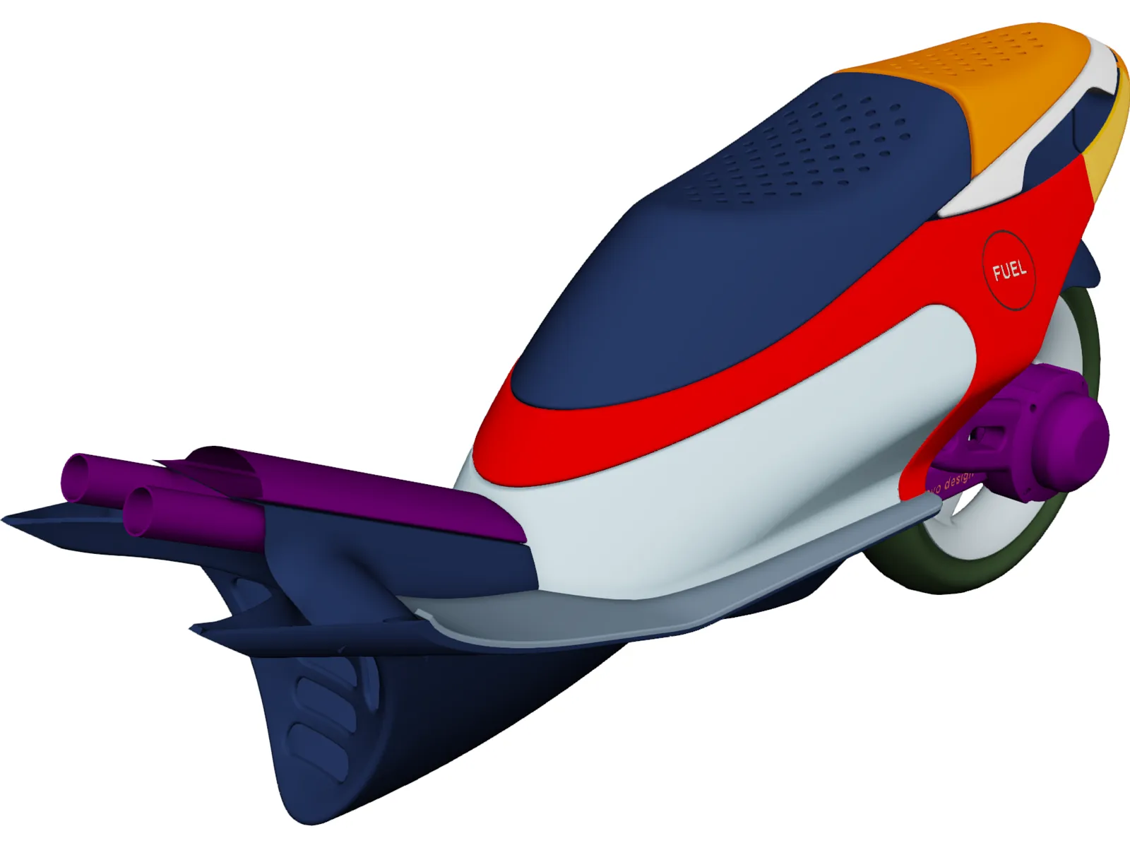 Base Scooter 3D Model main preview