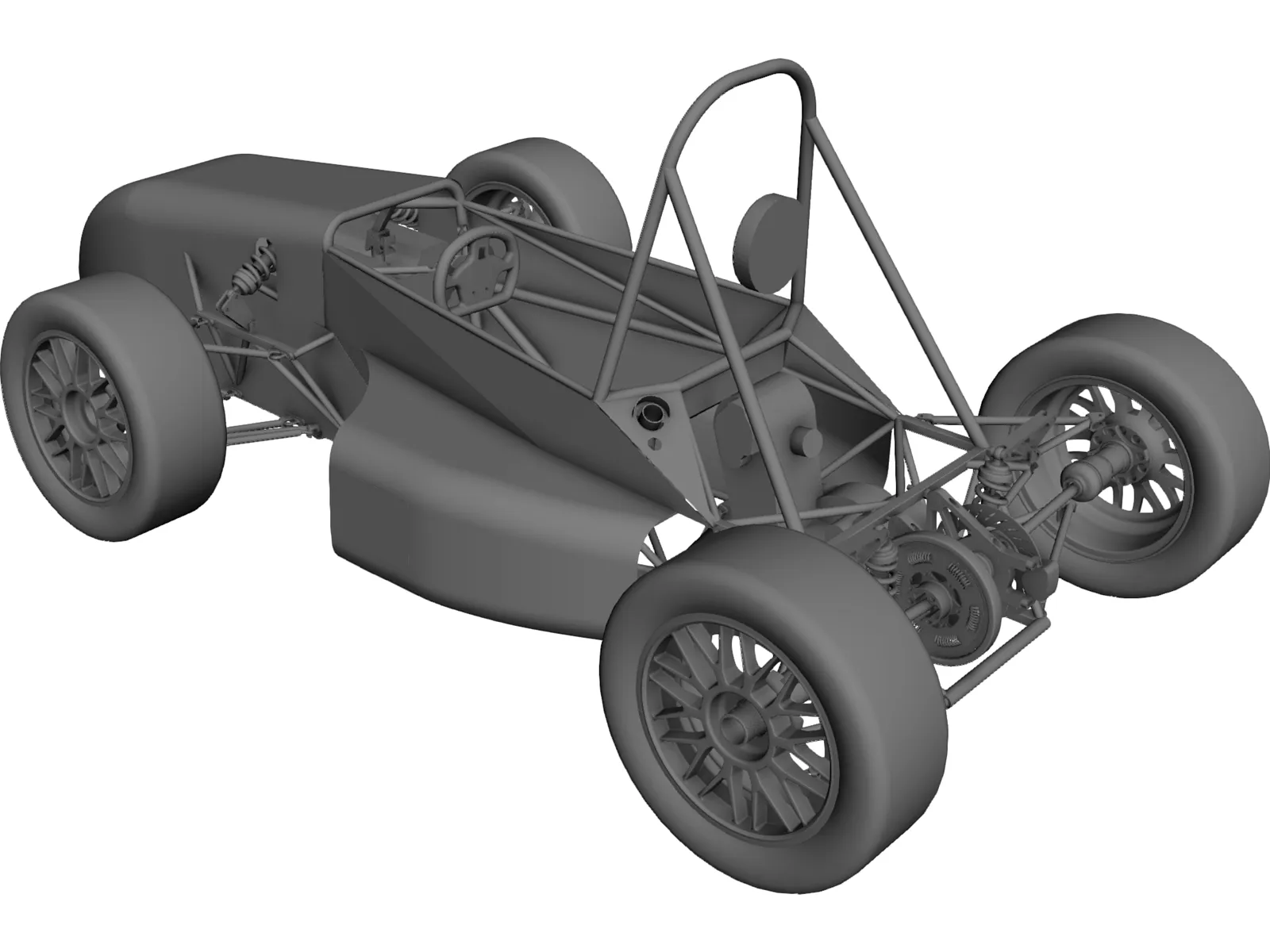 UTSA FSAE Car (2009) 3D Model main preview