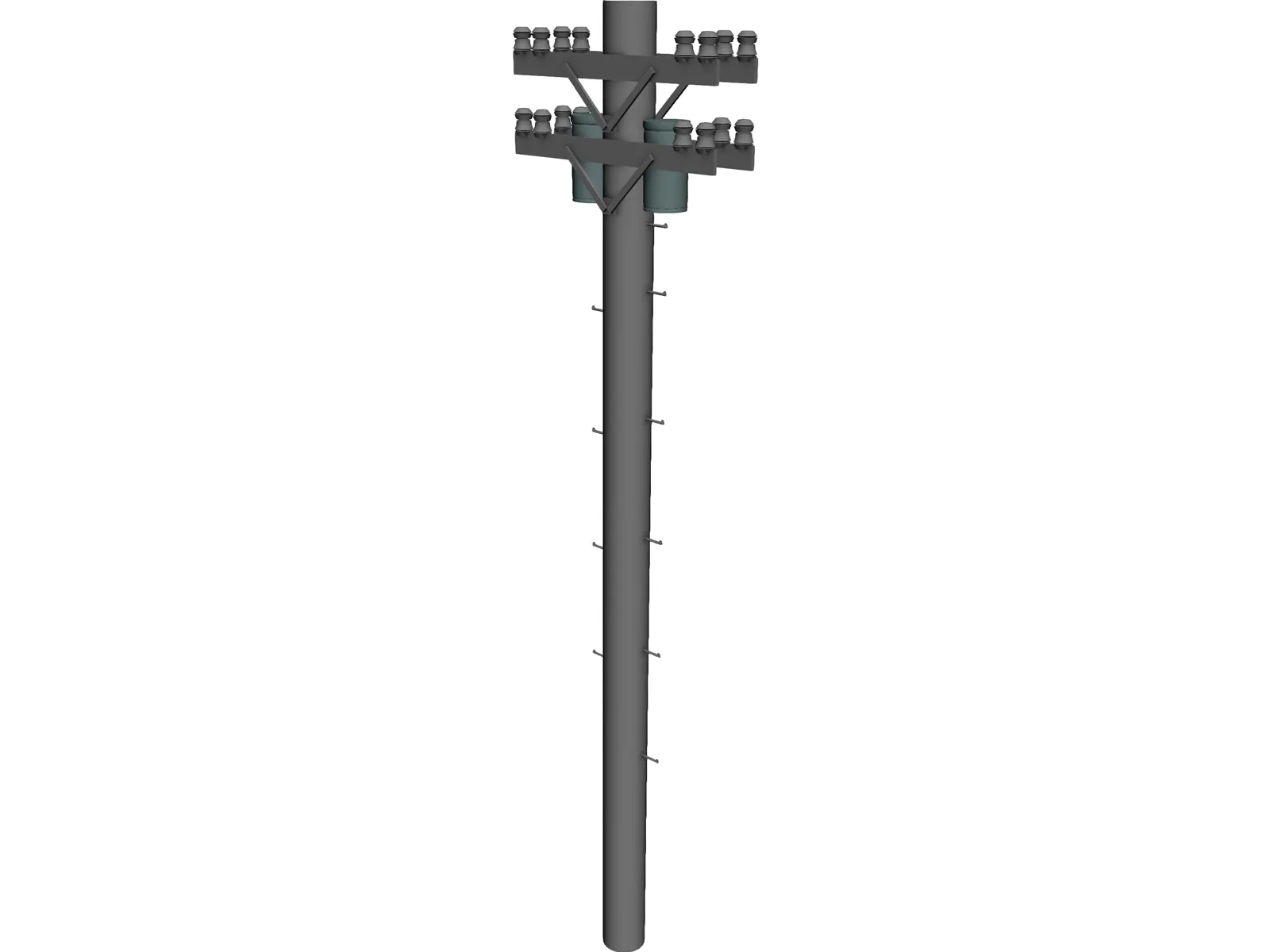 Electric Pole 3D Model main preview