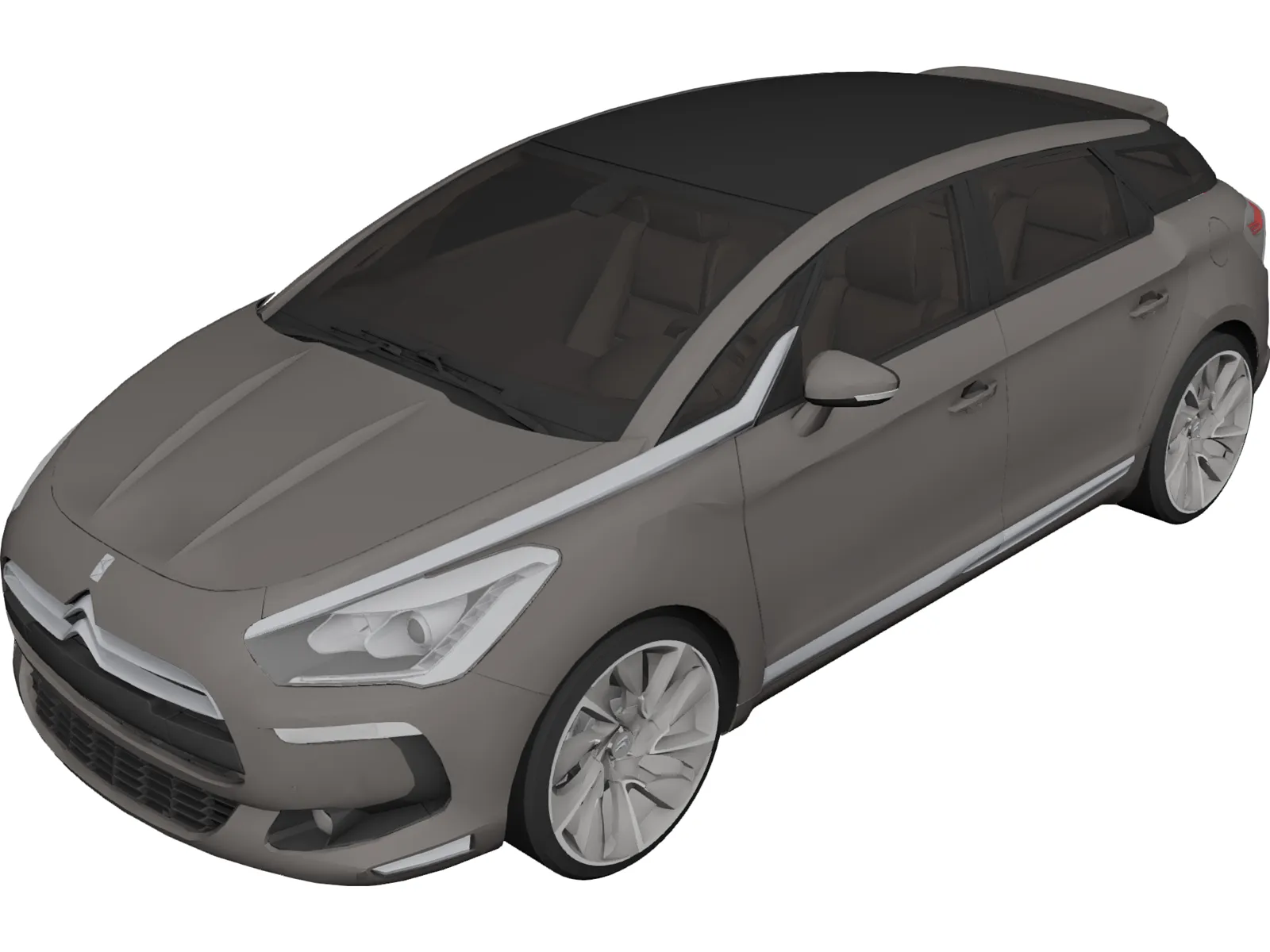 Citroen DS5 (2012) 3D Model main preview