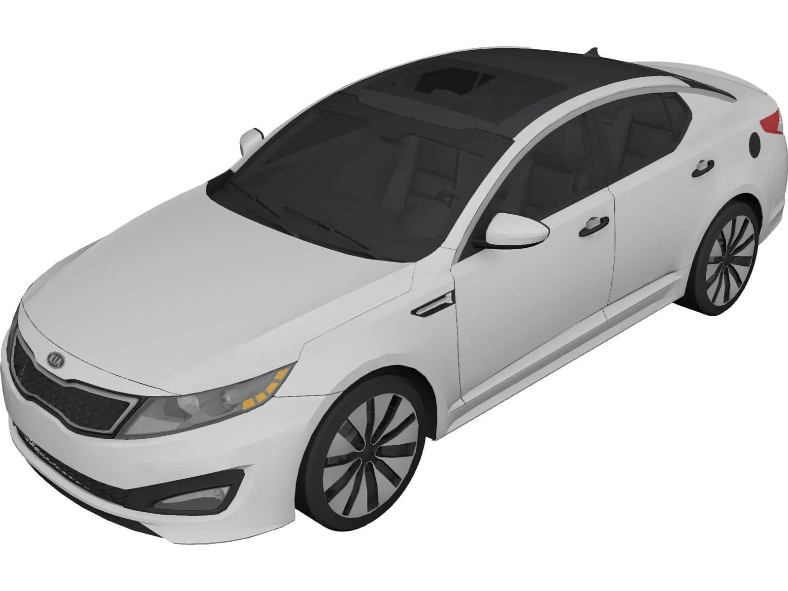 Kia Optima (2011) 3D Model main preview