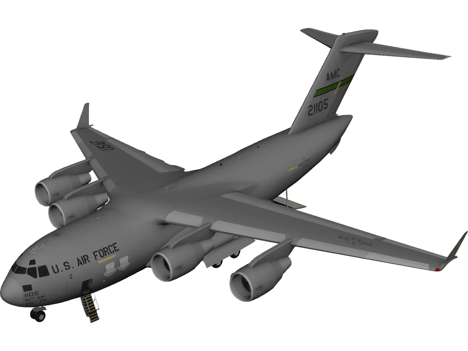 Boeing C-17 Globemaster III 3D Model main preview