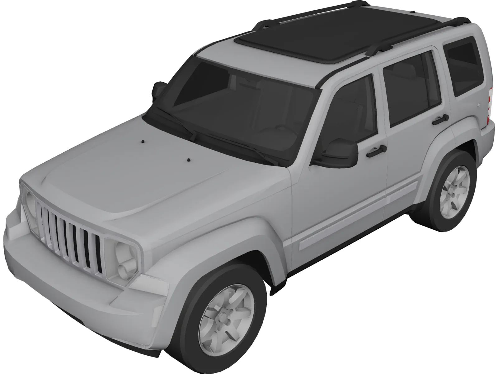 Jeep Cherokee Rubicon (2008) 3D Model main preview