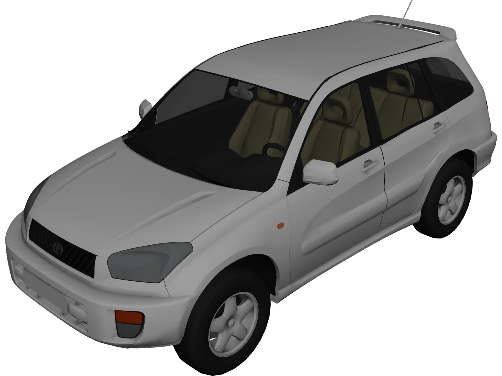 Toyota RAV4 5-door (2001) 3D Model main preview