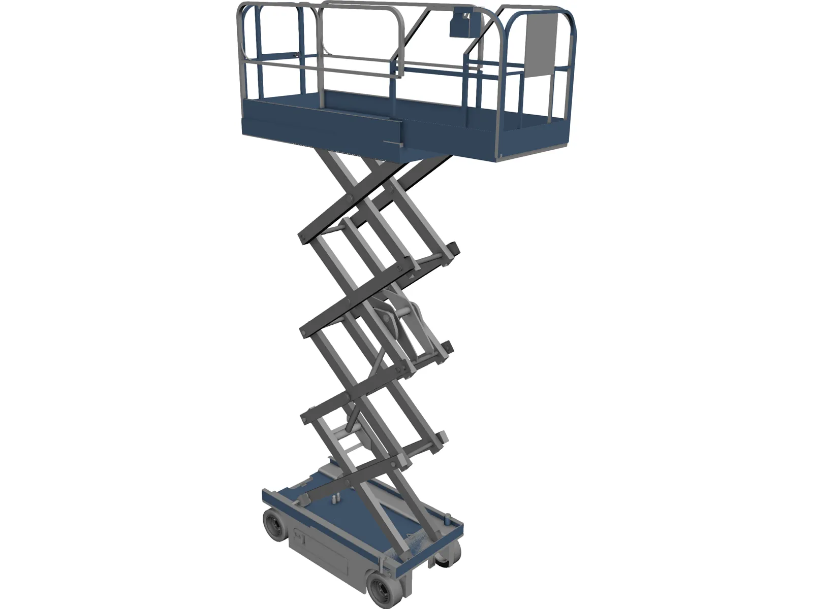 Scissor Lift 3D Model main preview