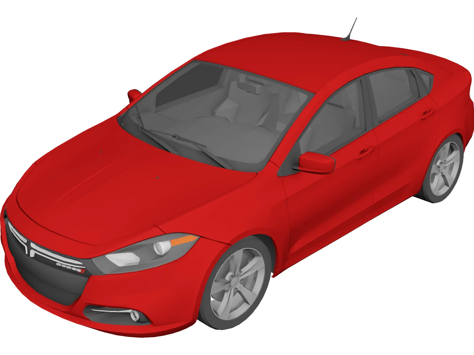 Dodge Dart GT (2013) 3D Model main preview