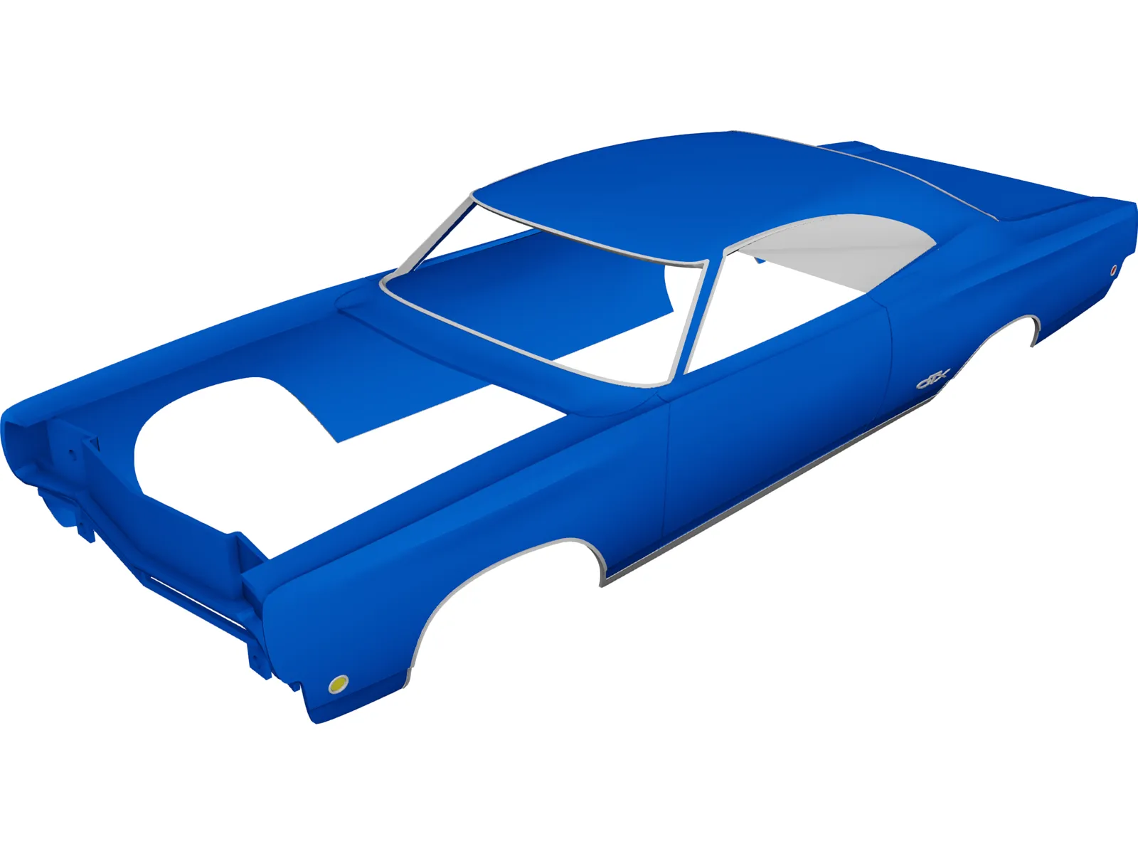 Plymouth GTX Body (1968) 3D Model main preview