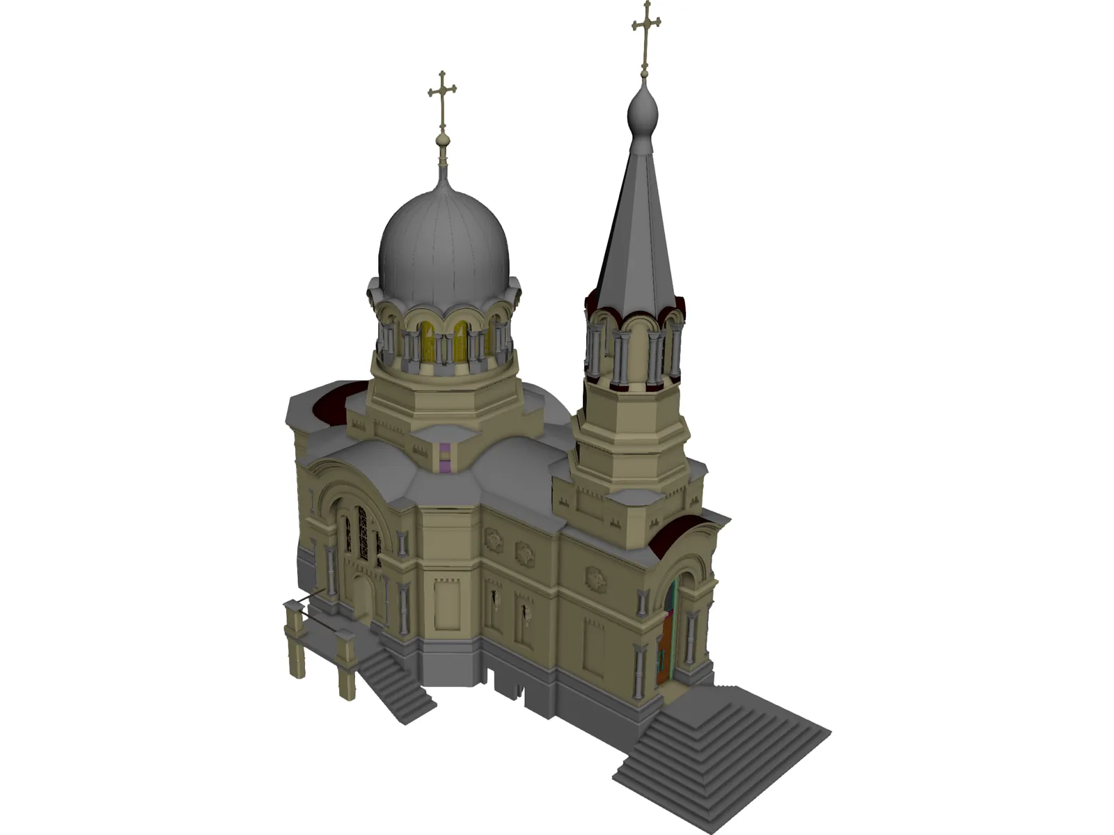 Church 3D Model main preview