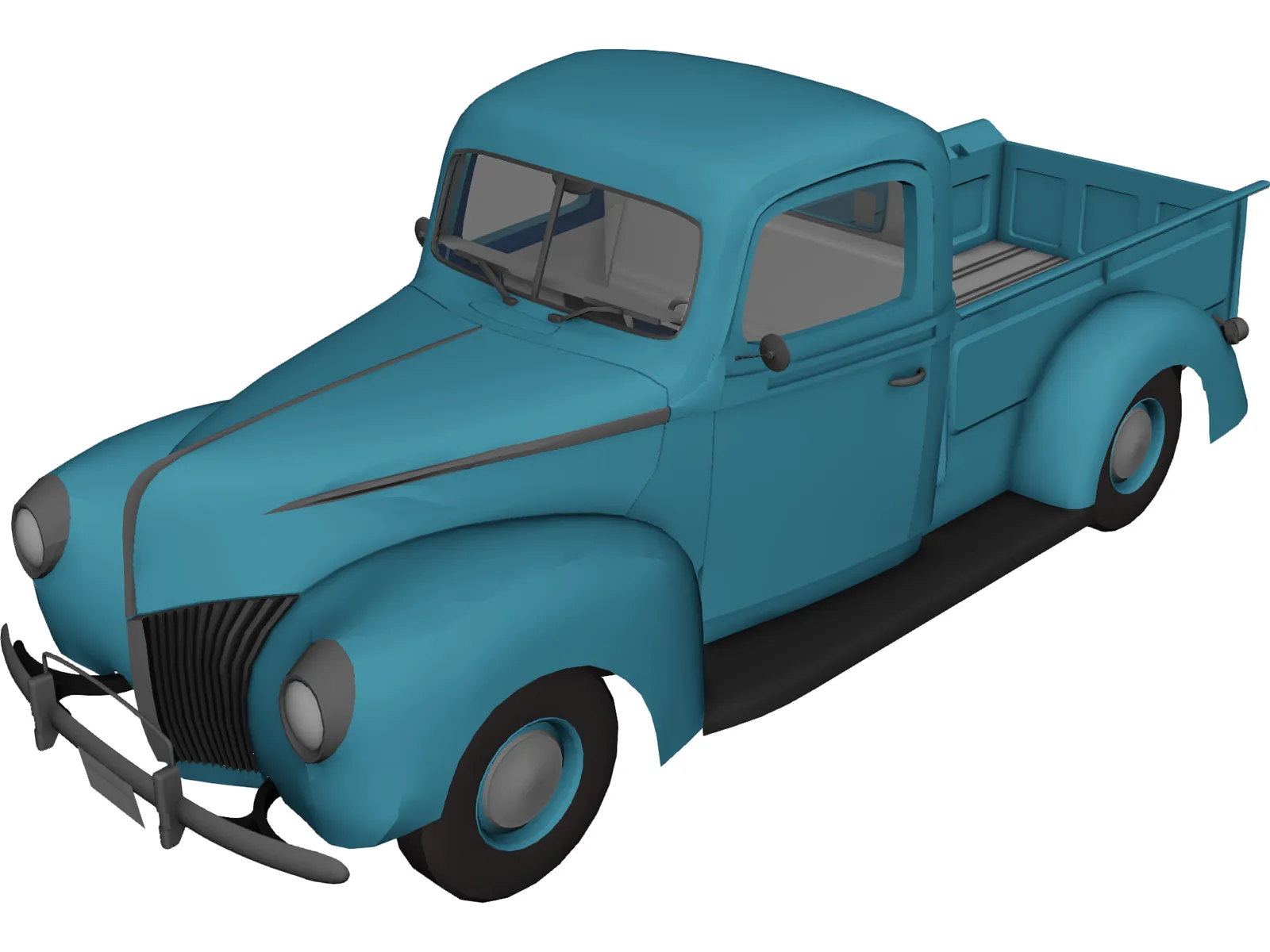 Ford Pickup (1940) 3D Model main preview