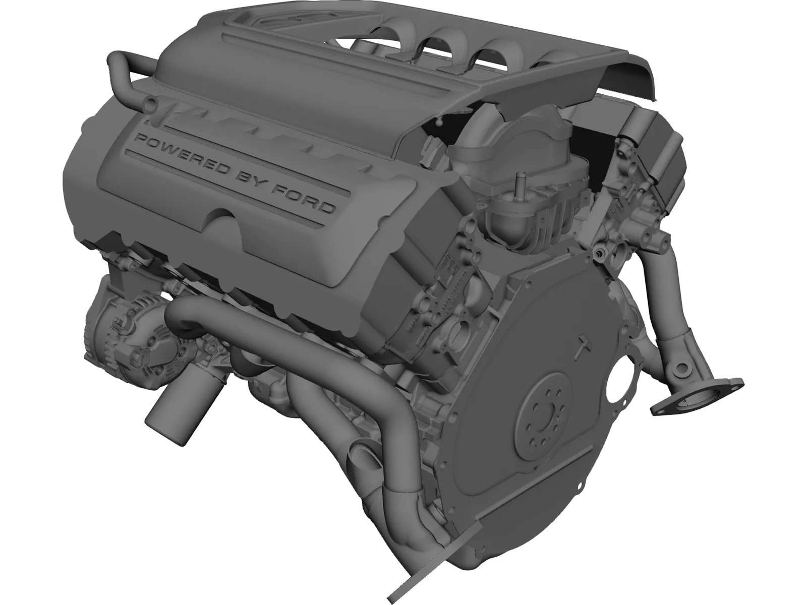 Ford 5.0 Coyote Engine 3D Model main preview