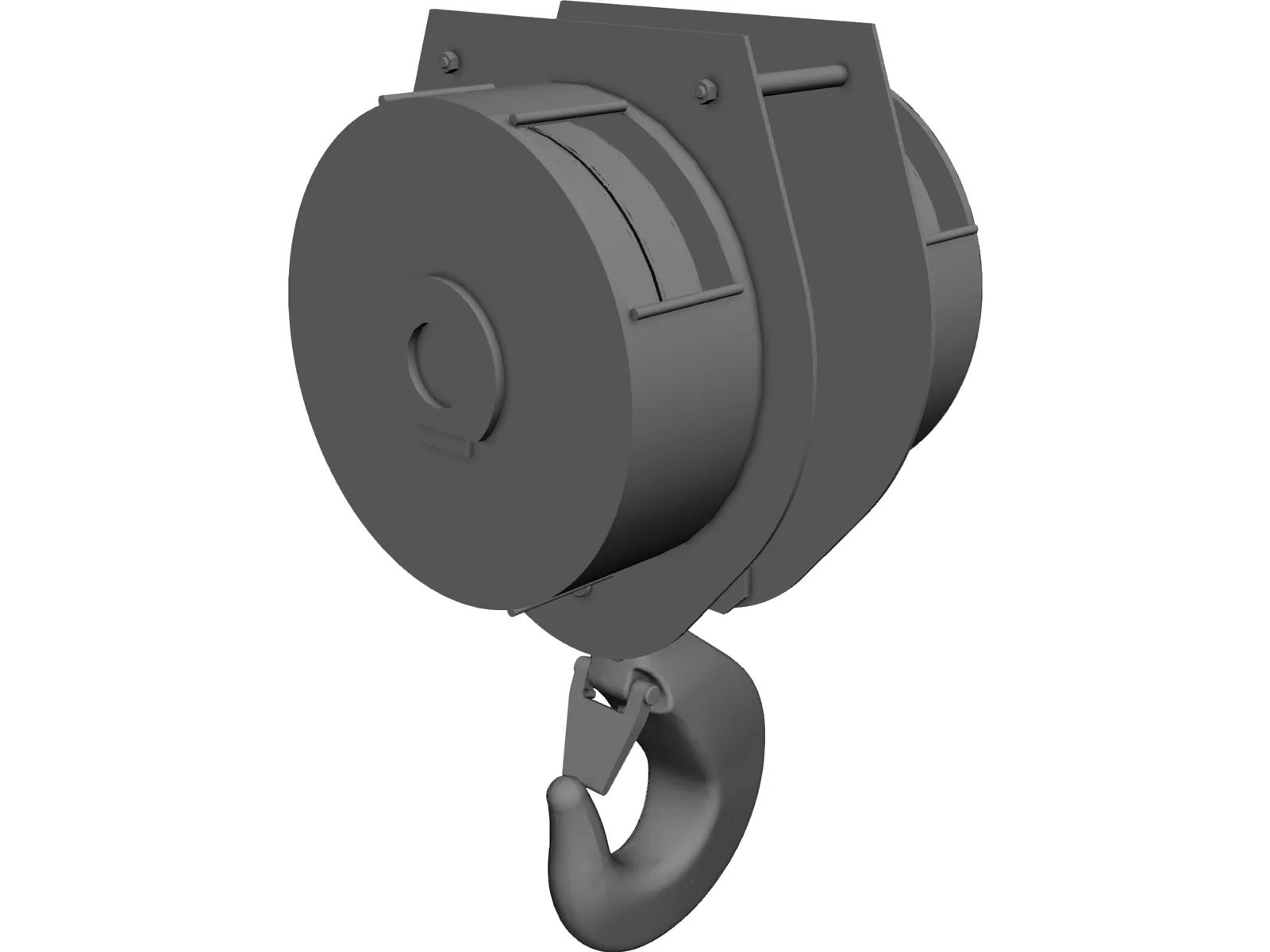 Crane Hook 15ton 3D Model main preview