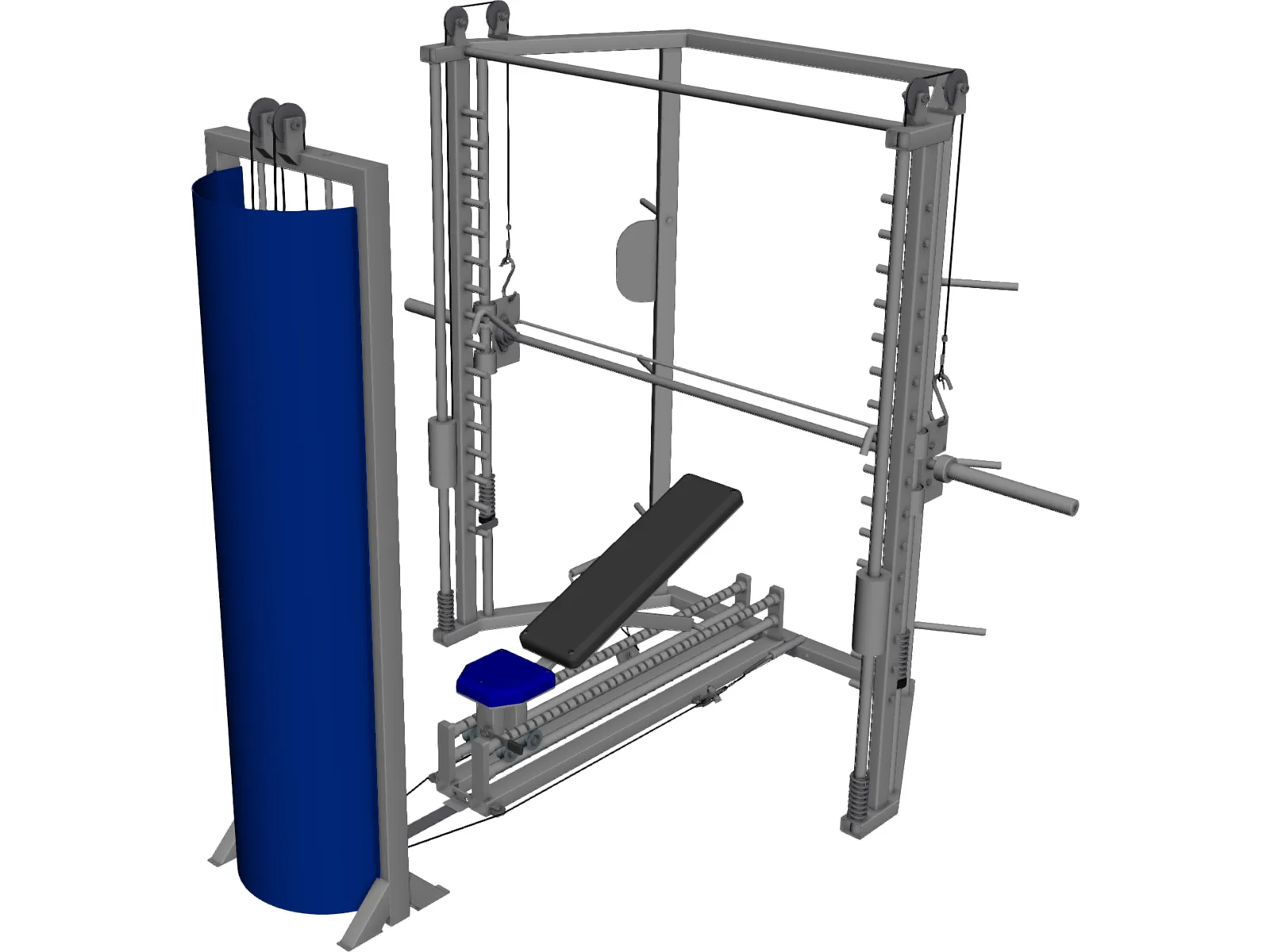 Smith Machine 3D Model main preview