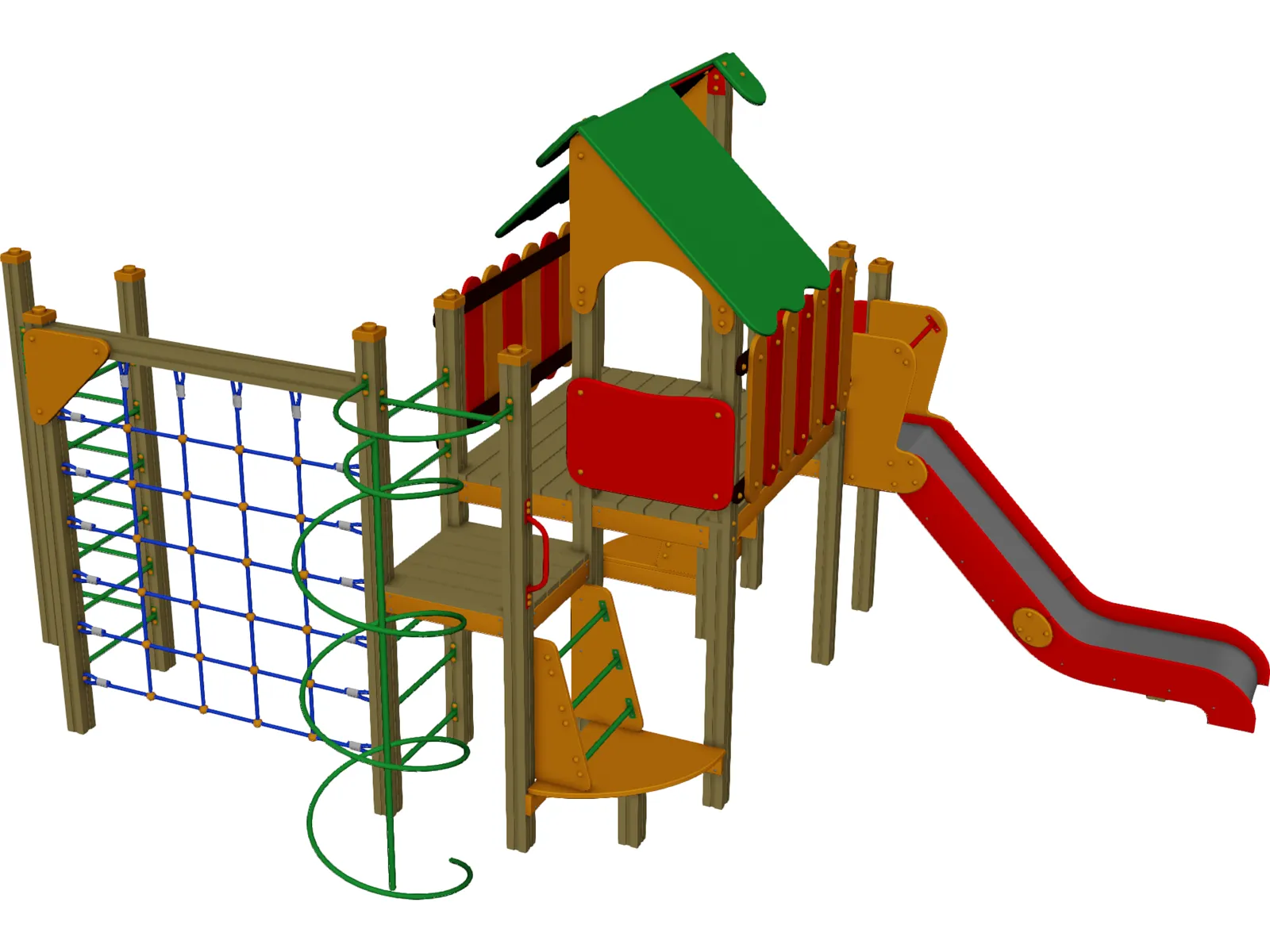 Playground Equipment 3D Model main preview