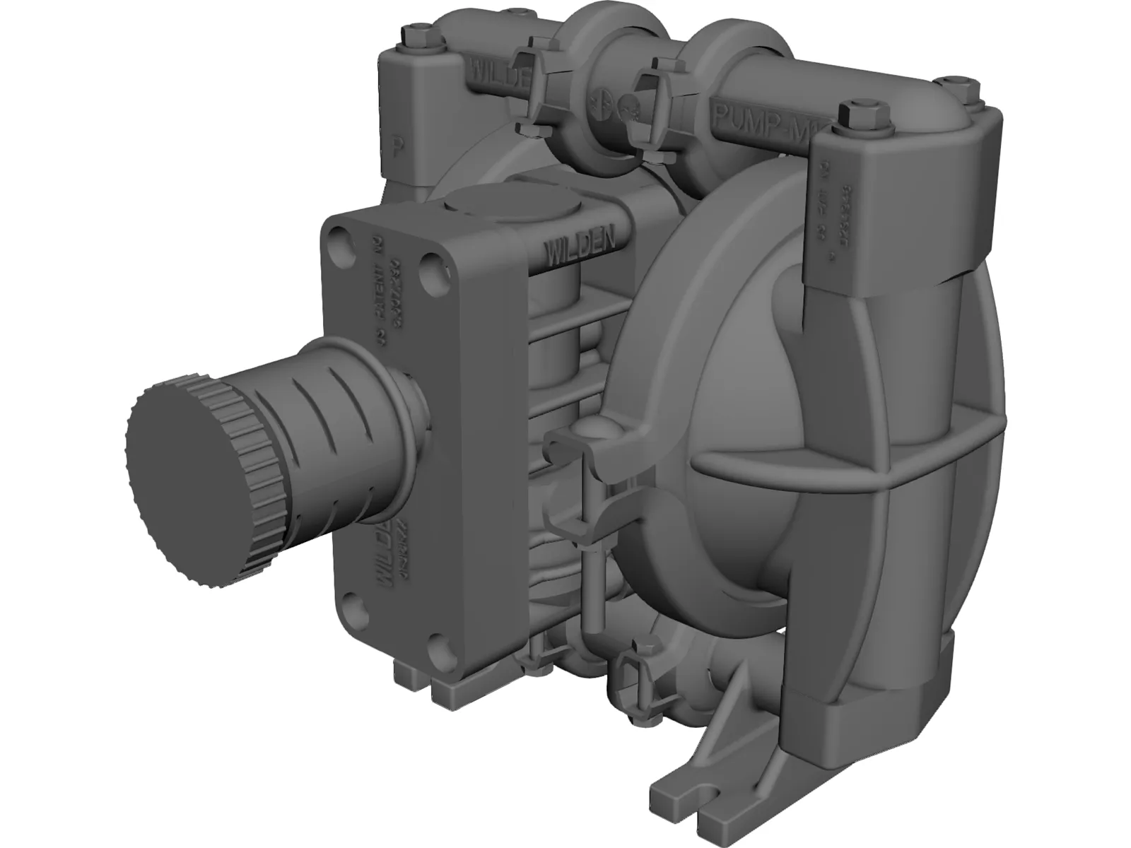 Wilden Pump 3D Model main preview