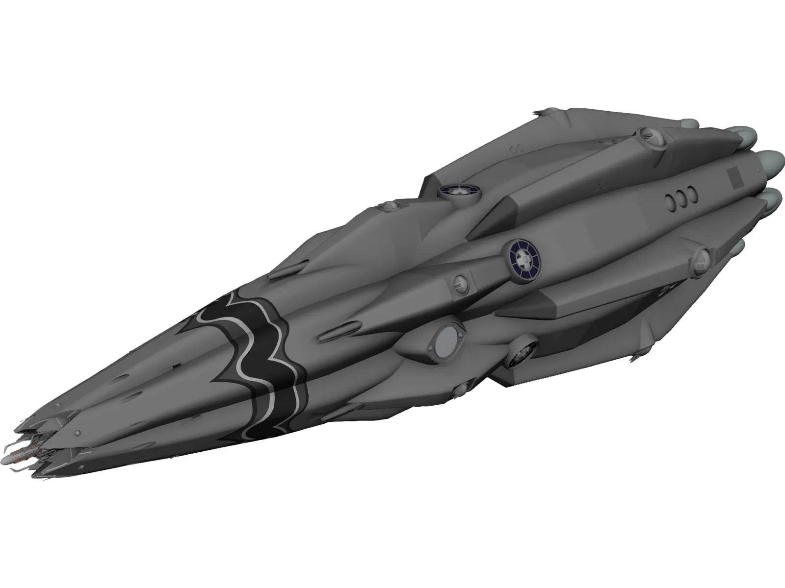 Striking Arm Heavy Cruiser 3D Model main preview