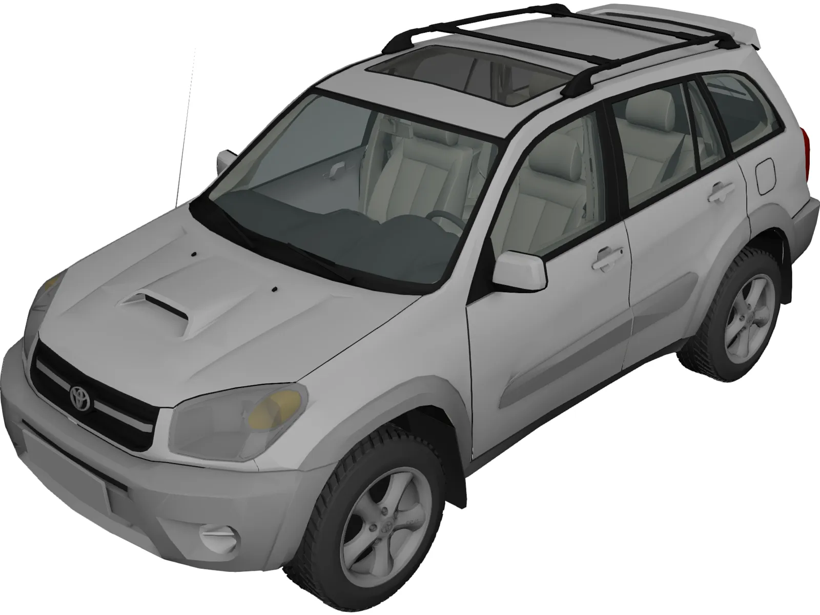 Toyota RAV4 5-door (2004) 3D Model main preview