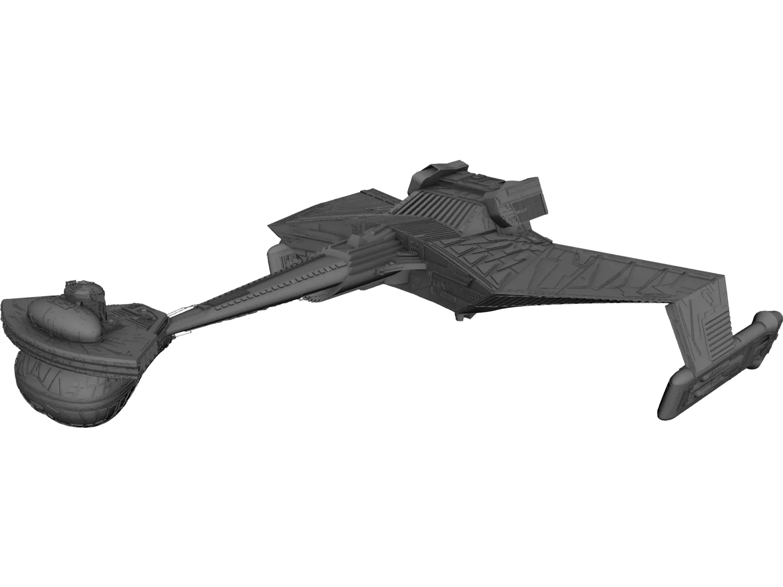 Ktinga Class Battle Cruiser 3D Model main preview