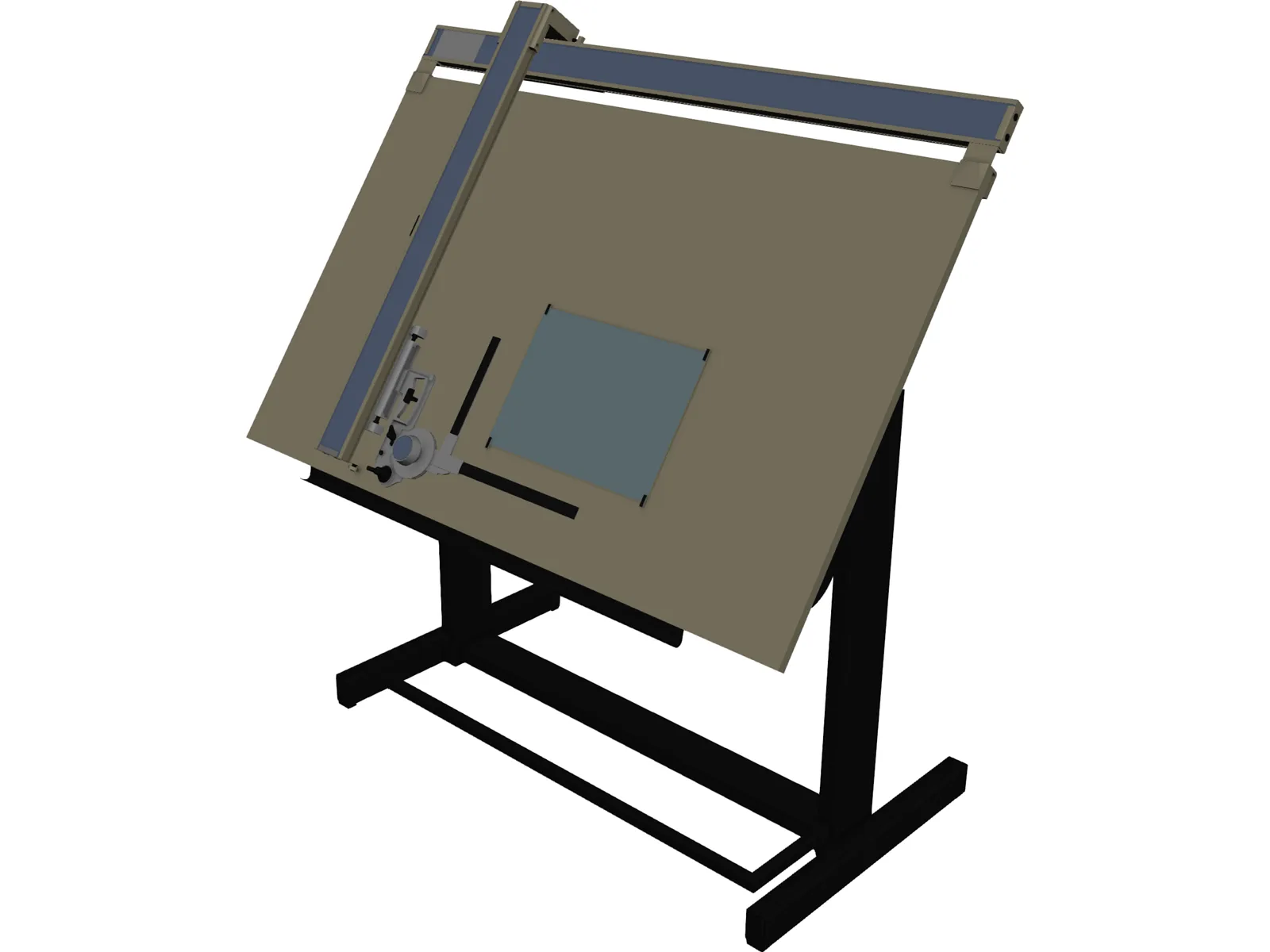 Drafting Table 3D Model main preview