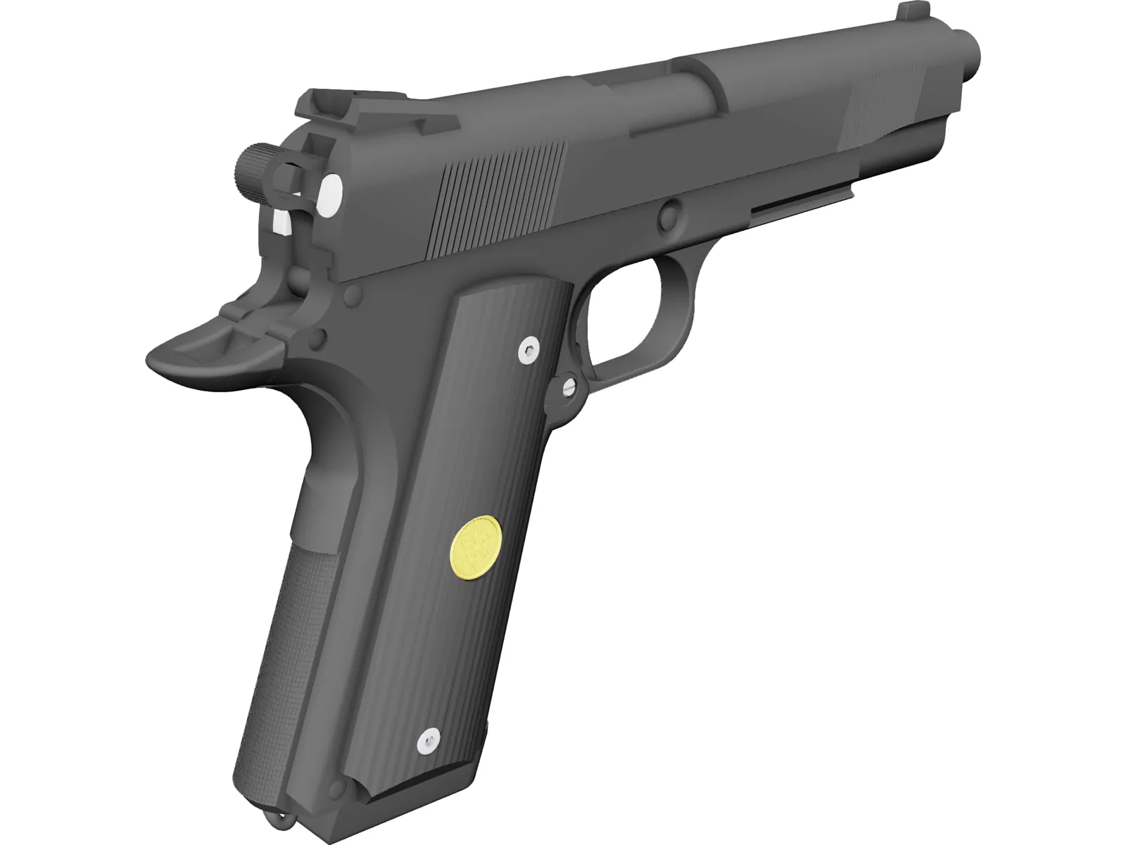 Colt M1911A1 3D Model main preview
