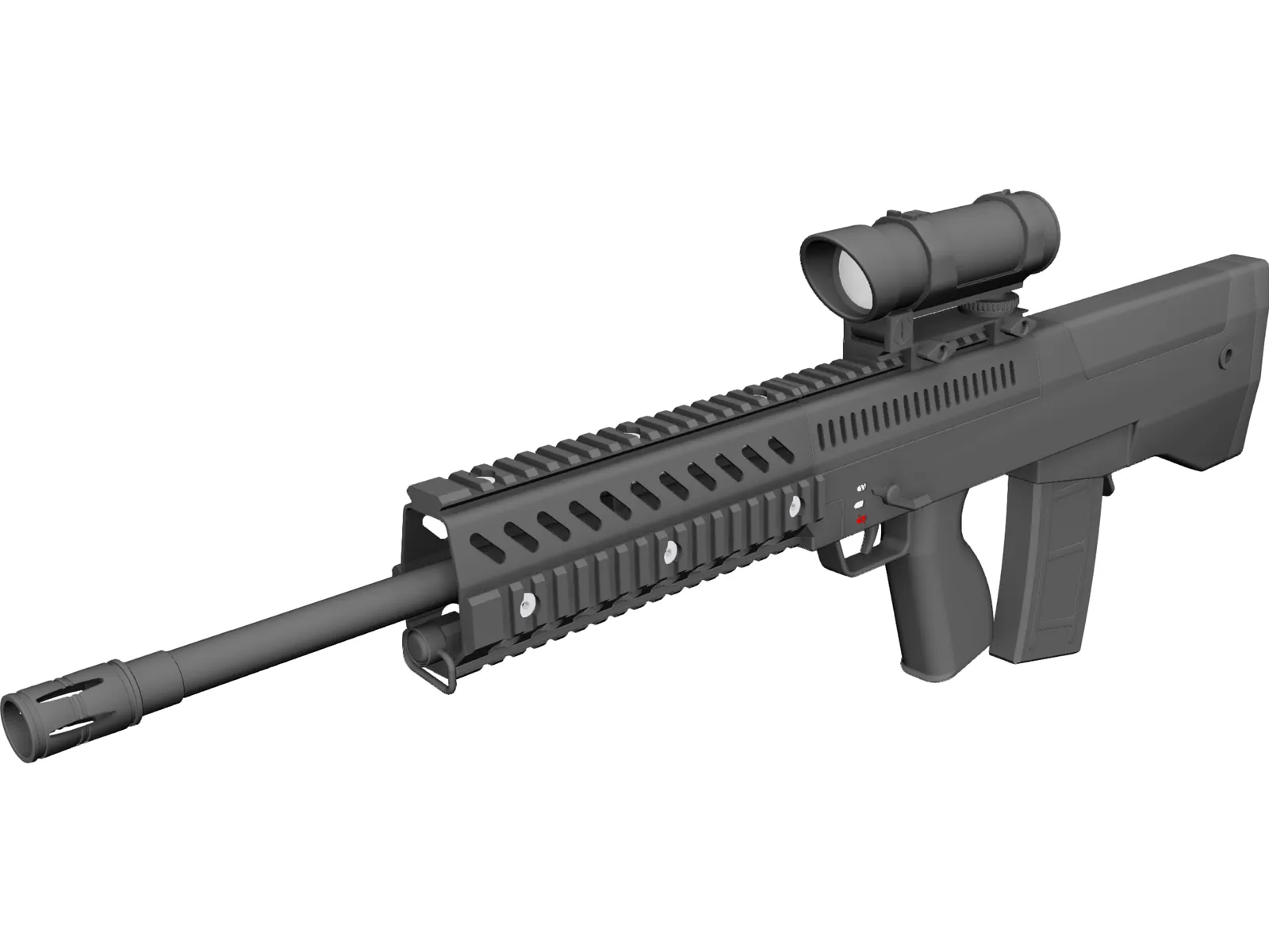 Remington Carabine 3D Model main preview