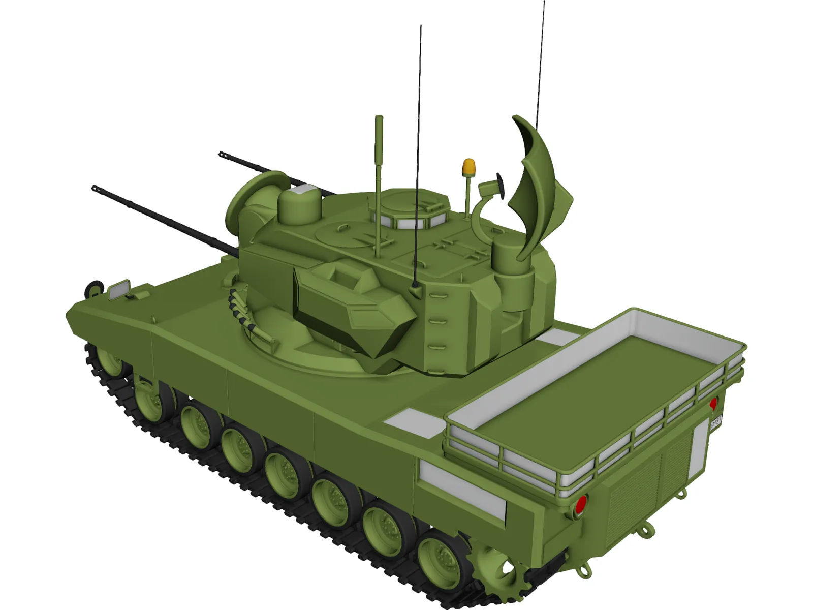 AAA System 3D Model main preview