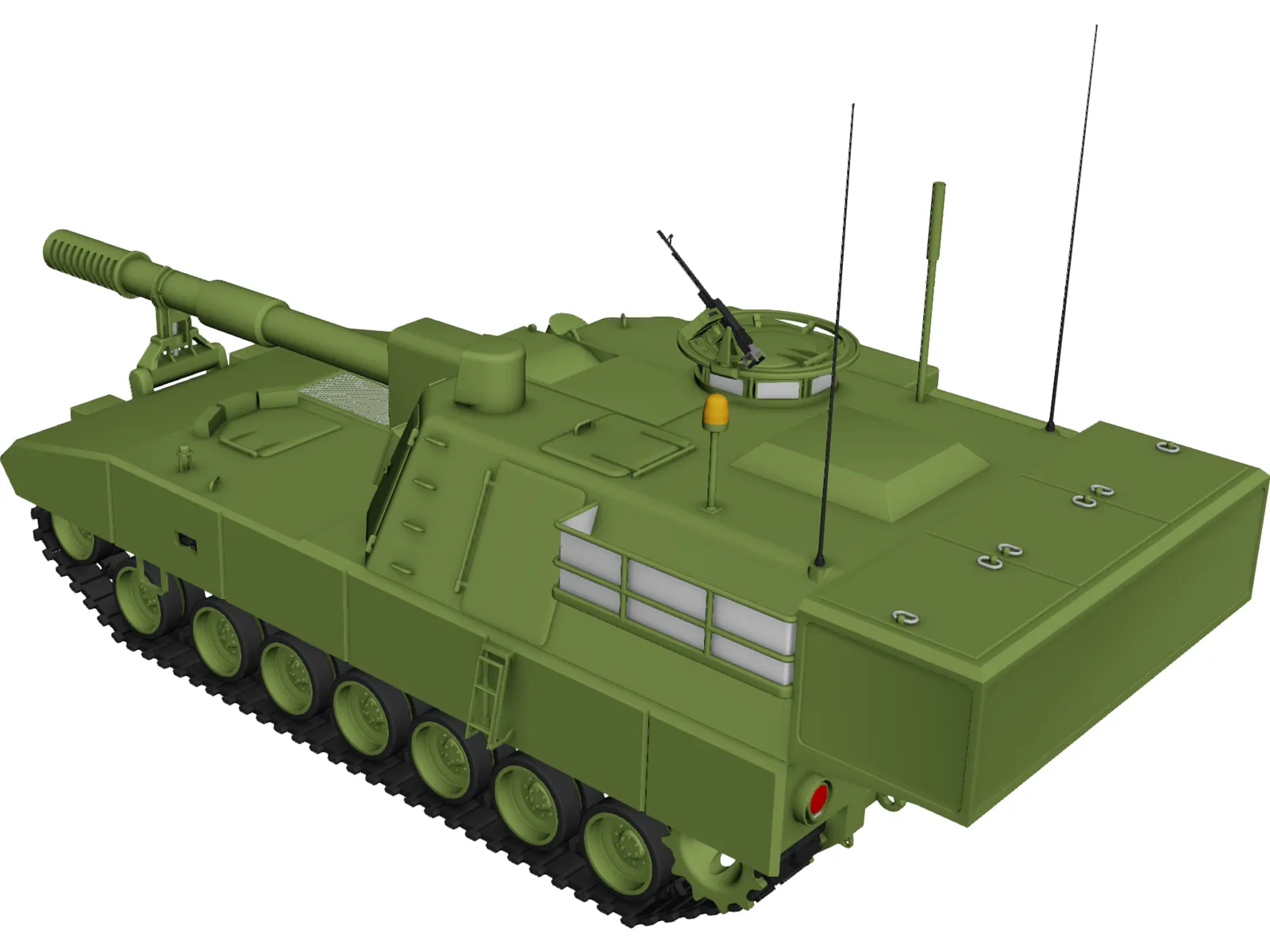 Howitzer 155 mm 3D Model main preview