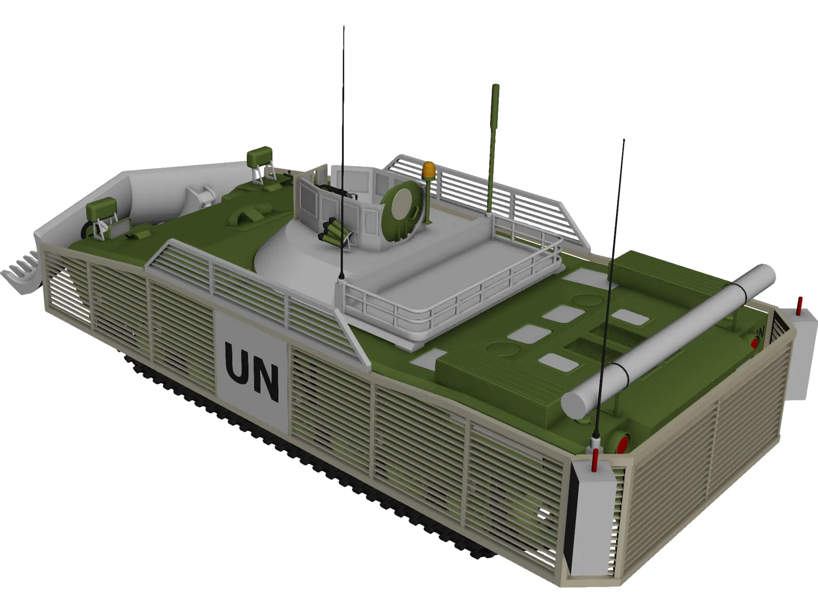 Engineer Tank with Mineplow 3D Model main preview