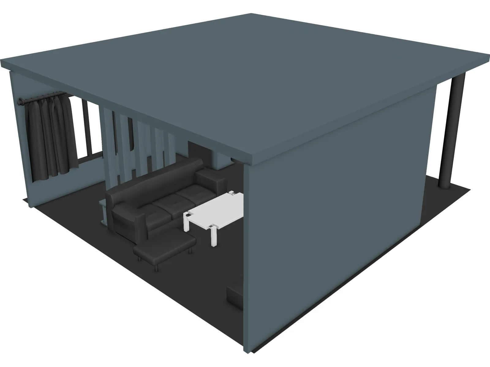 Living Room 3D Model main preview