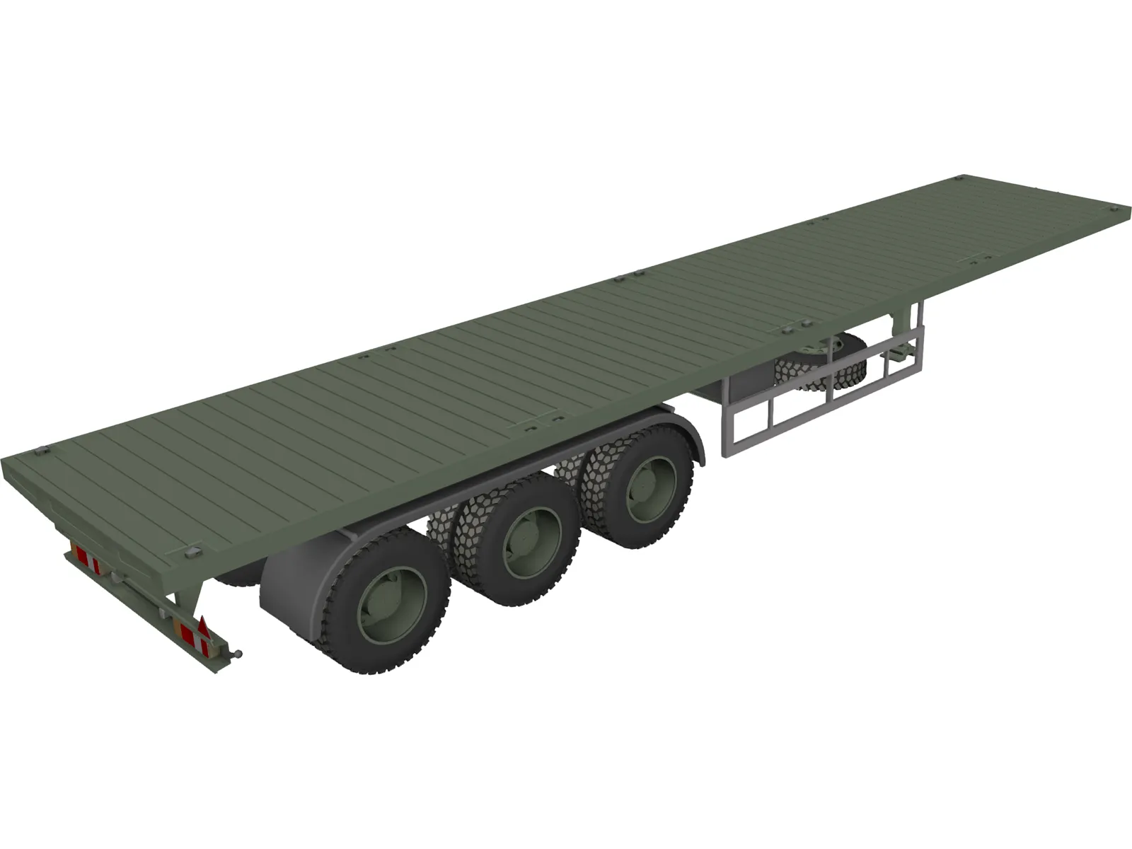 Tralier 3D Model main preview