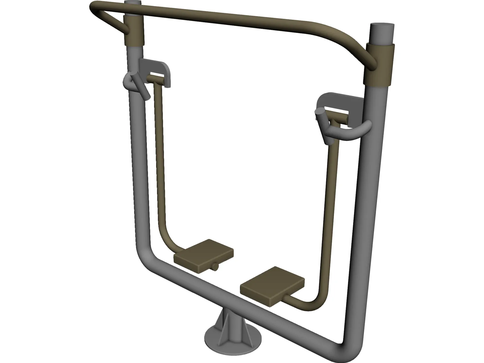 Outdoor Gym 3D Model main preview