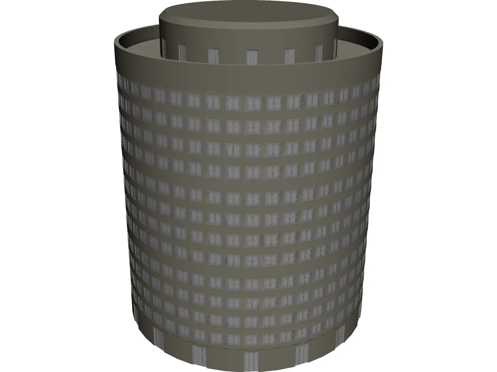 Industrial Building 3D Model main preview