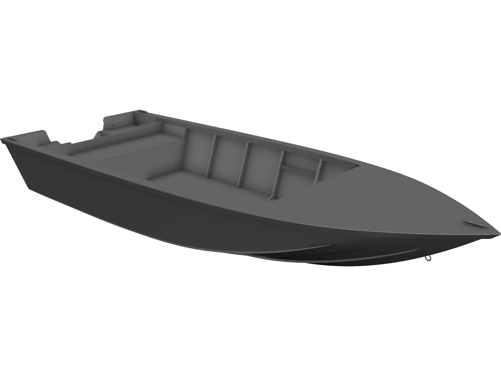 Racing Boat 3D Model main preview