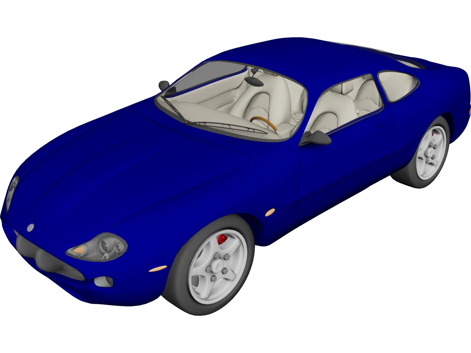 Jaguar XKR 3D Model main preview