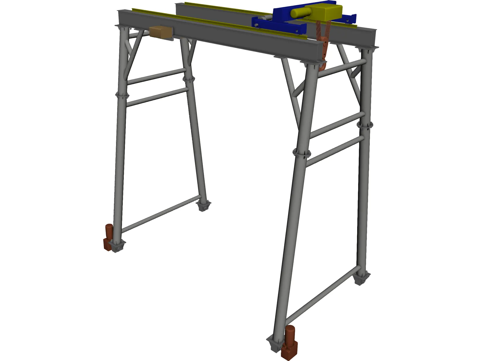 Gantry Crane 3D Model main preview