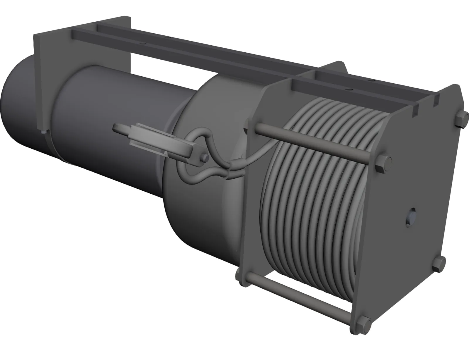 Winch 3D Model main preview