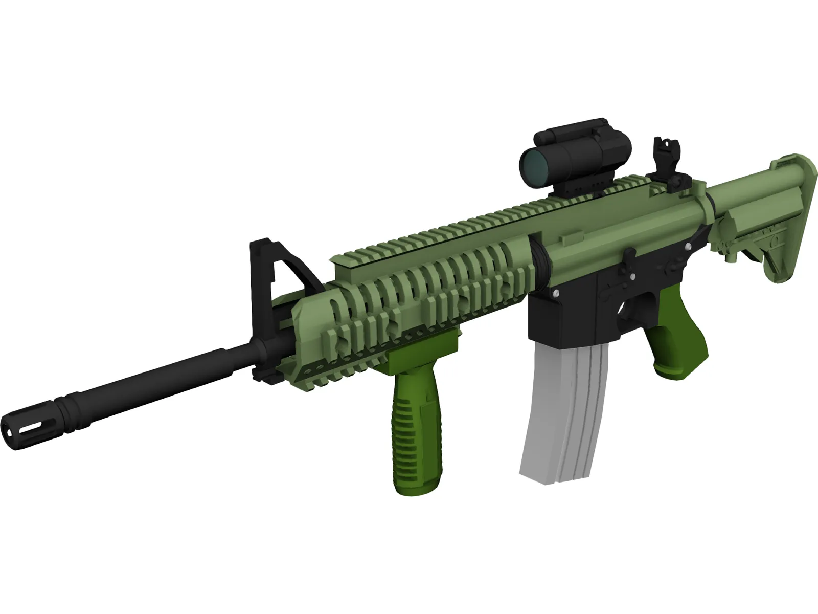 M4A1 3D Model main preview