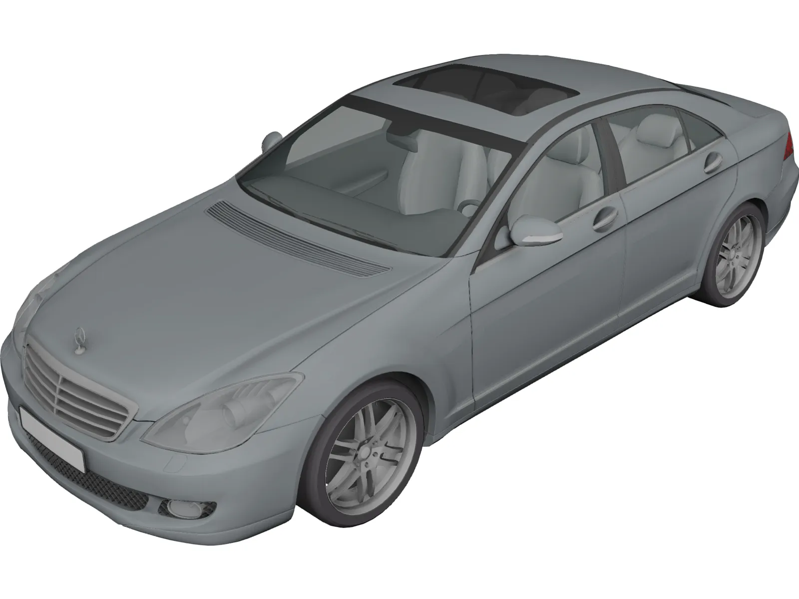 Mercedes-Benz C-Class (2007) 3D Model main preview