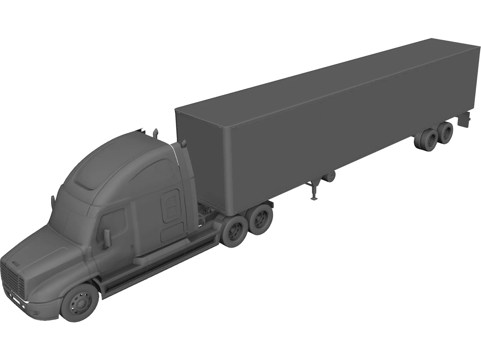 Freightliner Cascadia 3D Model main preview