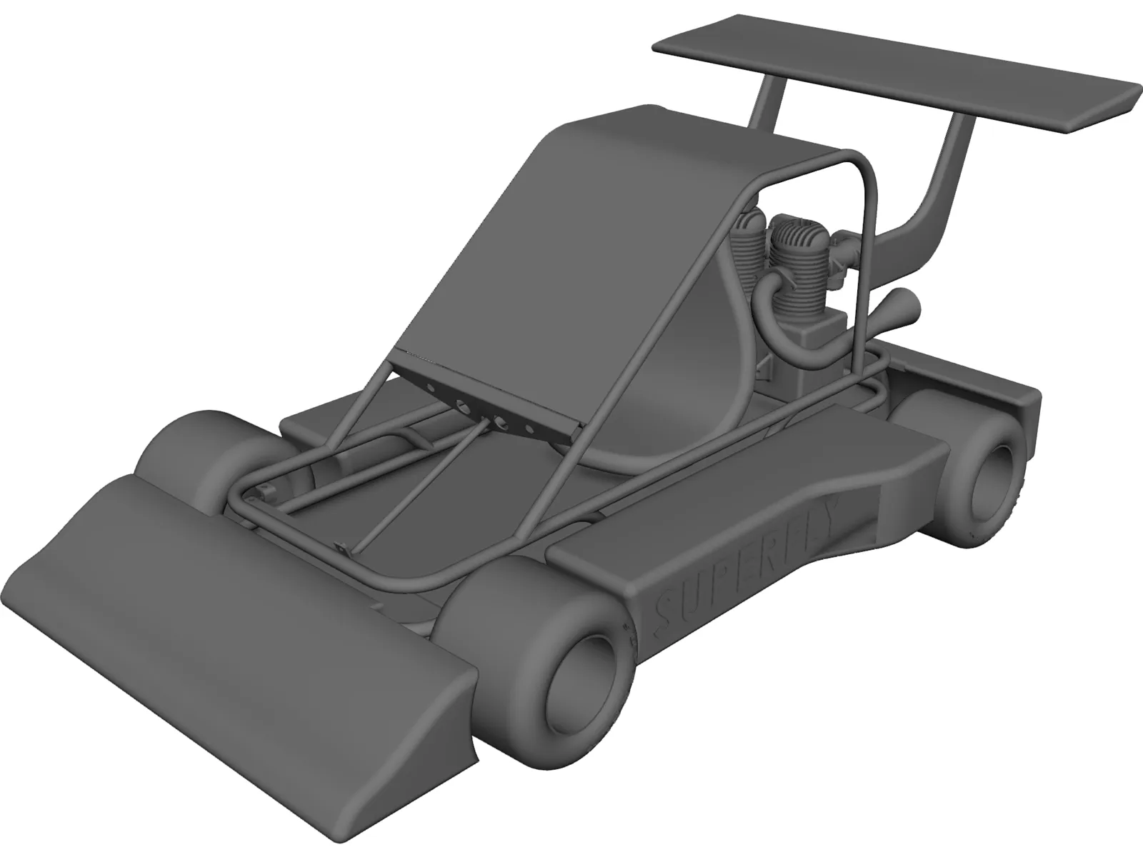 Superfly Go Kart 3D Model main preview