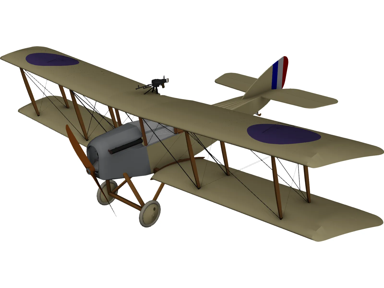 Martinsyde G.100 Elephant 3D Model main preview